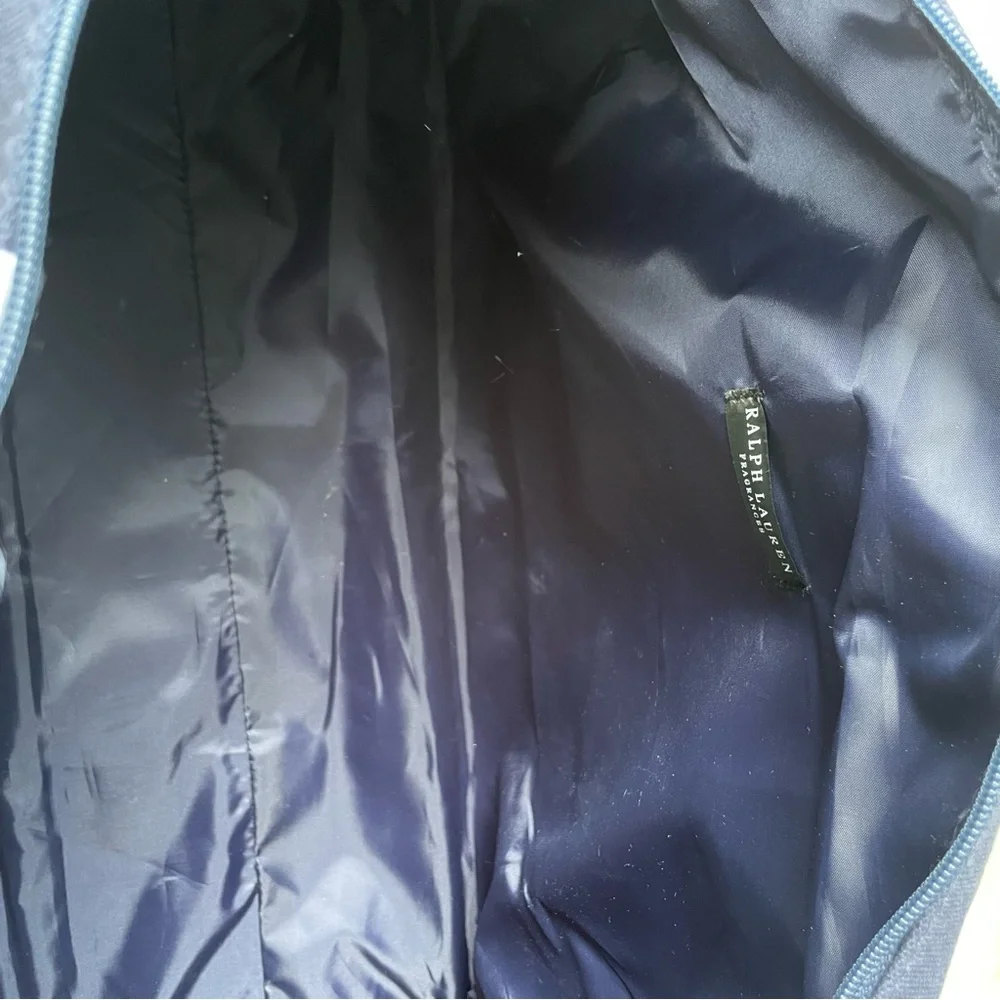 Polo Ralph Lauren Duffle Gym Sports Travel Bag Navy and White